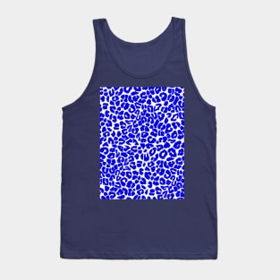 Cobalt Blue Leopard Print Tank Top